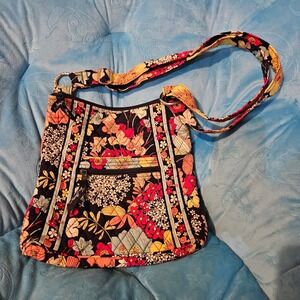 Vera Bradley Floral Quilted Shoulder Bag Crossbody Purse Colorful